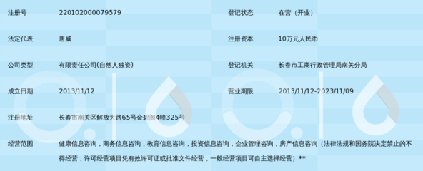 長(zhǎng)春市裕升和健康信息咨詢(xún)